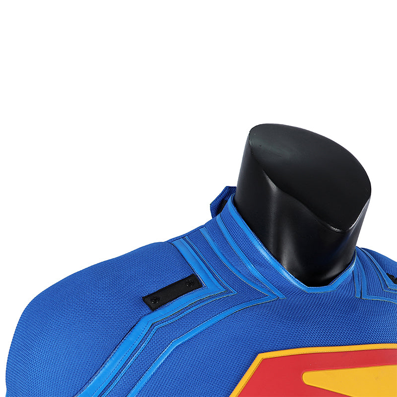 Superman Legacy Clark Kent Halloween Cosplay Costume Jumpsuit With Cape Shoes ACcosplay