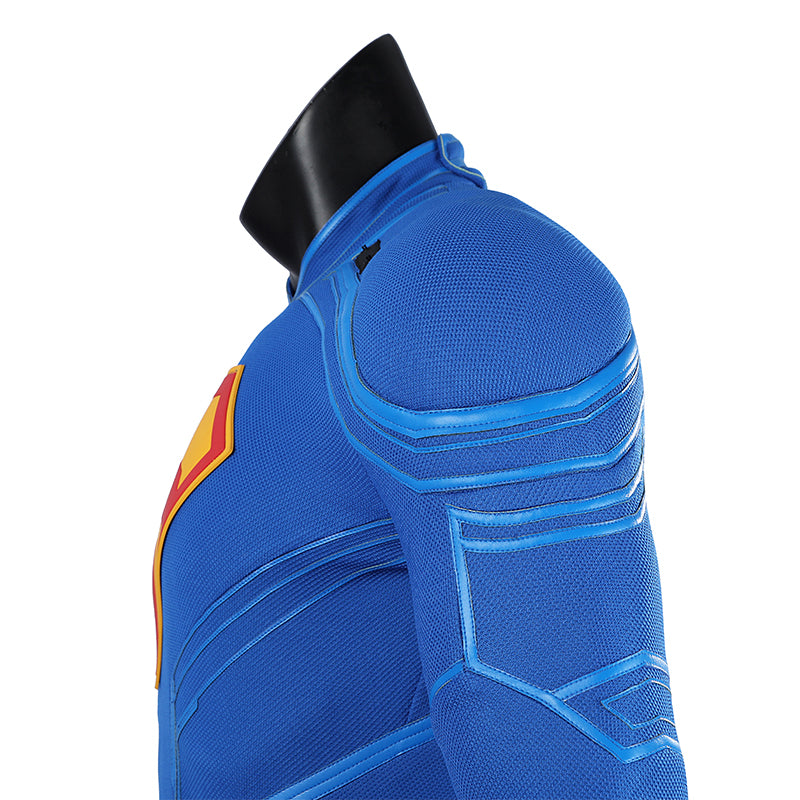 Superman Legacy Clark Kent Halloween Cosplay Costume Jumpsuit With Cape Shoes ACcosplay