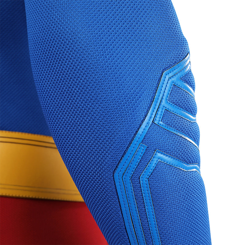 Superman Legacy Clark Kent Halloween Cosplay Costume Jumpsuit With Cape Shoes ACcosplay