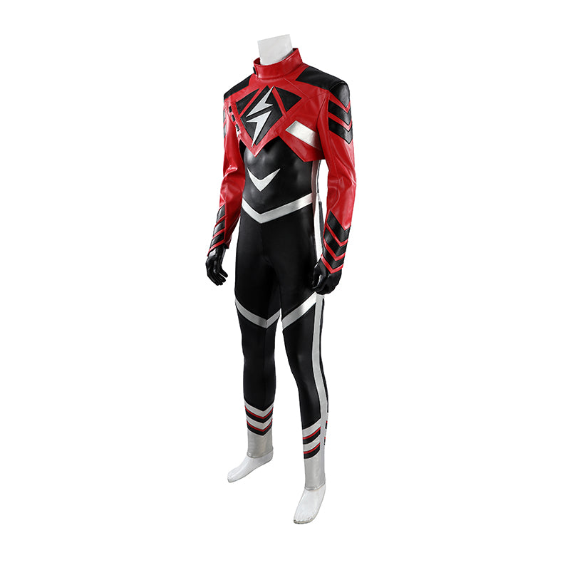 Absolute Flash Wally West Cosplay Costume Red Flash Halloween Suit ACcosplay