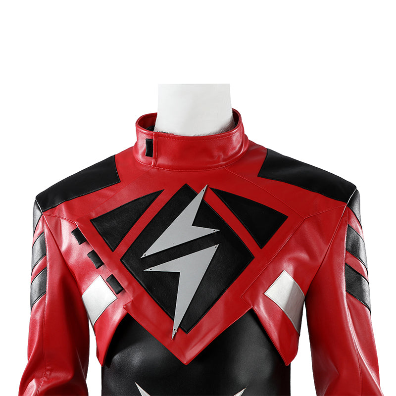 Absolute Flash Wally West Cosplay Costume Red Flash Halloween Suit ACcosplay