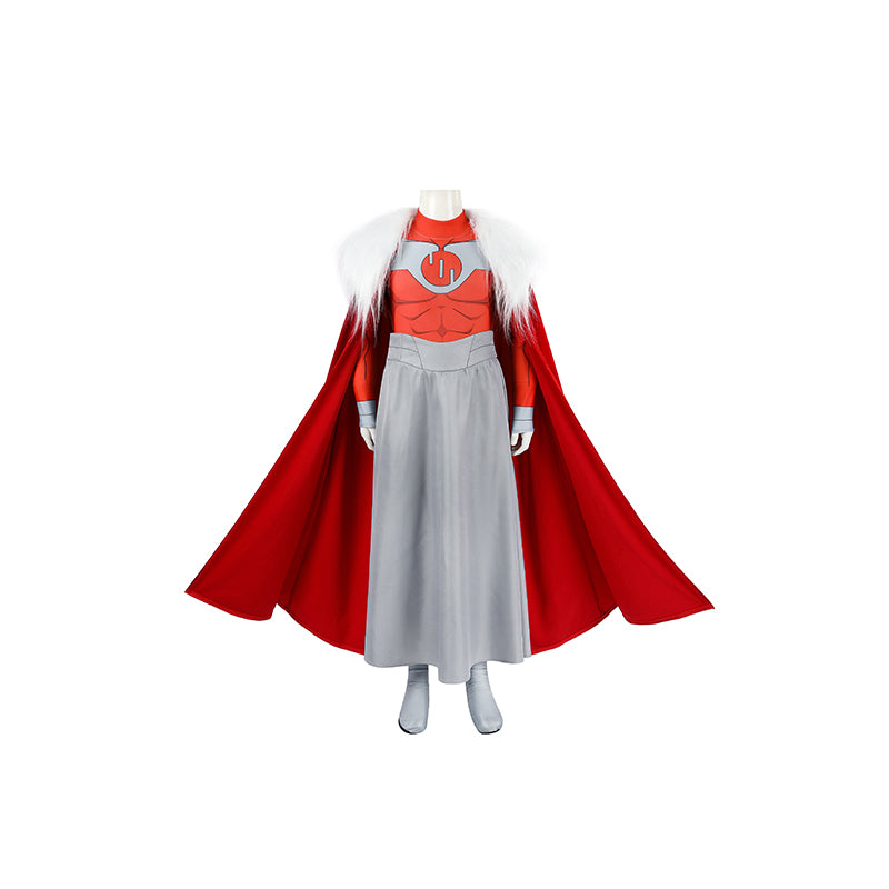 Invincible Season 4 Thragg Cosplay Costume Cape With Fur Collar Kids Outfit ACcosplay