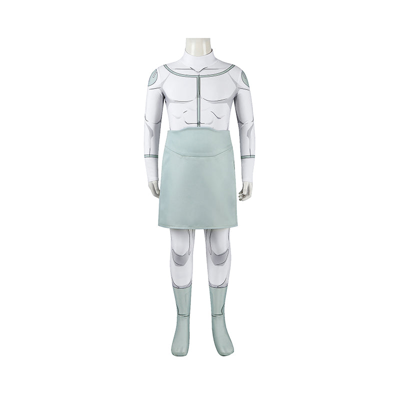 Invincible Mark Grayson Viltrumite Kids Cosplay Costume White Jumpsuit ACcosplay