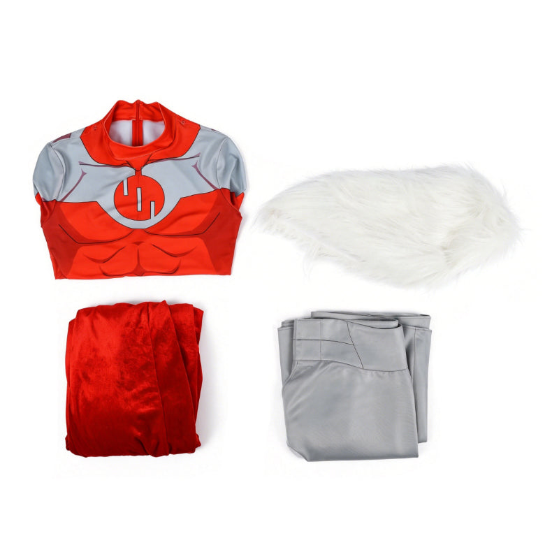 Invincible Season 4 Thragg Cosplay Costume Cape With Fur Collar Kids Outfit ACcosplay