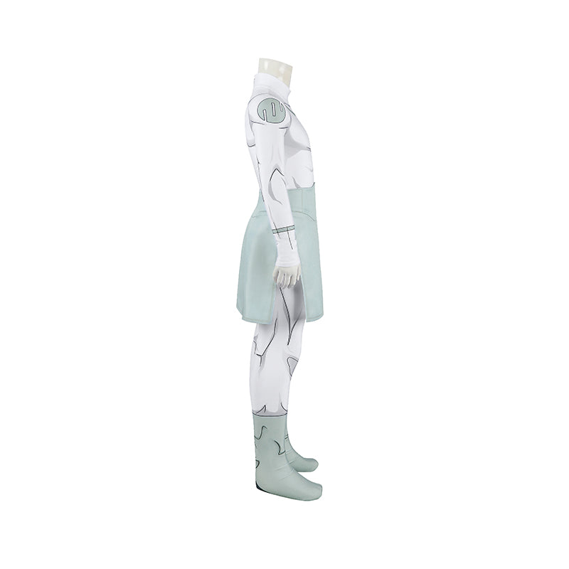 Invincible Mark Grayson Viltrumite Kids Cosplay Costume White Jumpsuit ACcosplay