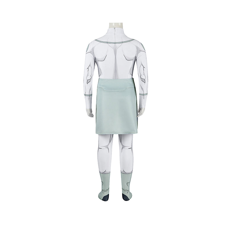 Invincible Mark Grayson Viltrumite Kids Cosplay Costume White Jumpsuit ACcosplay