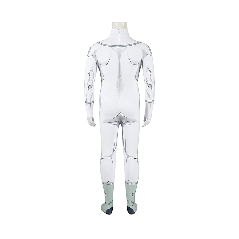 Invincible Mark Grayson Viltrumite Kids Cosplay Costume White Jumpsuit ACcosplay