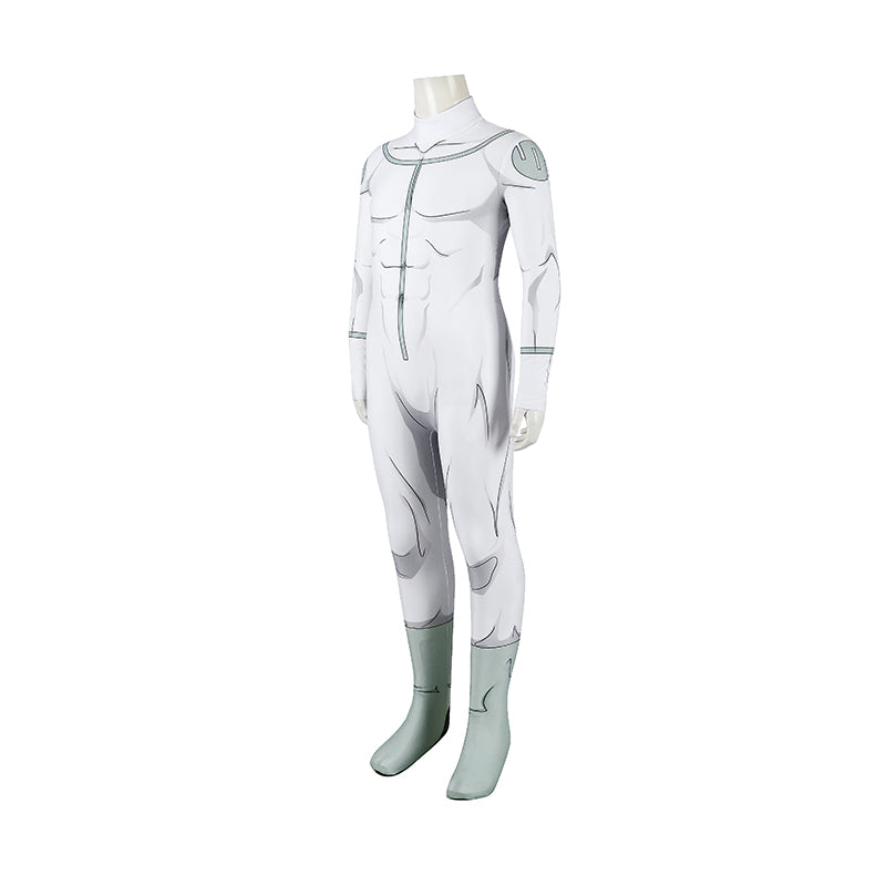 Invincible Mark Grayson Viltrumite Kids Cosplay Costume White Jumpsuit ACcosplay