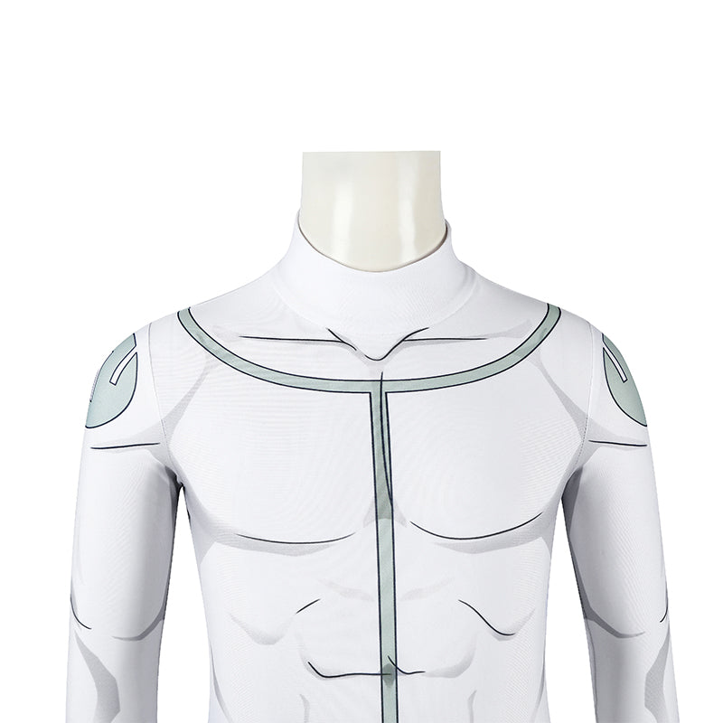 Invincible Mark Grayson Viltrumite Kids Cosplay Costume White Jumpsuit ACcosplay