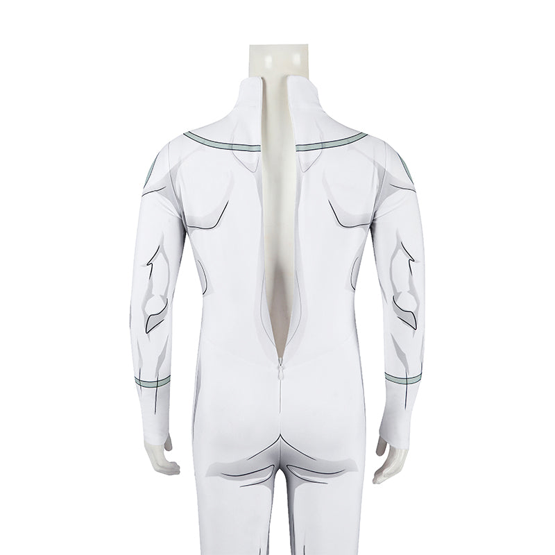 Invincible Mark Grayson Viltrumite Kids Cosplay Costume White Jumpsuit ACcosplay