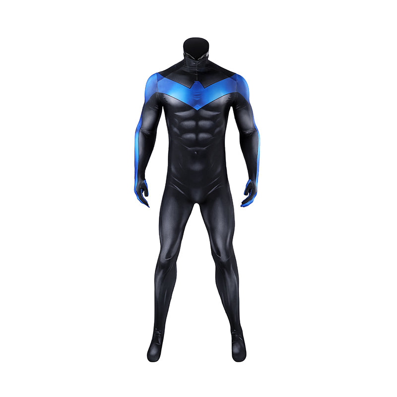 Comic Nightwing Dick Grayson Cosplay Costume Blue Dick Jumpsuit ACcosplay