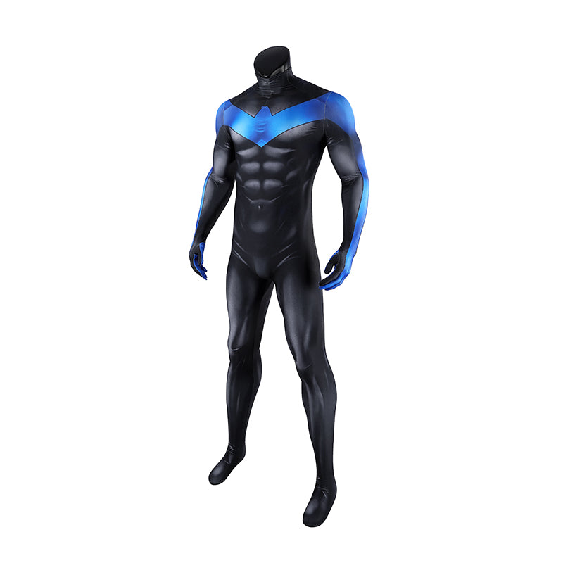 Comic Nightwing Dick Grayson Cosplay Costume Blue Dick Jumpsuit ACcosplay