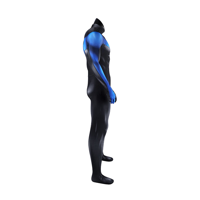 Comic Nightwing Dick Grayson Cosplay Costume Blue Dick Jumpsuit ACcosplay