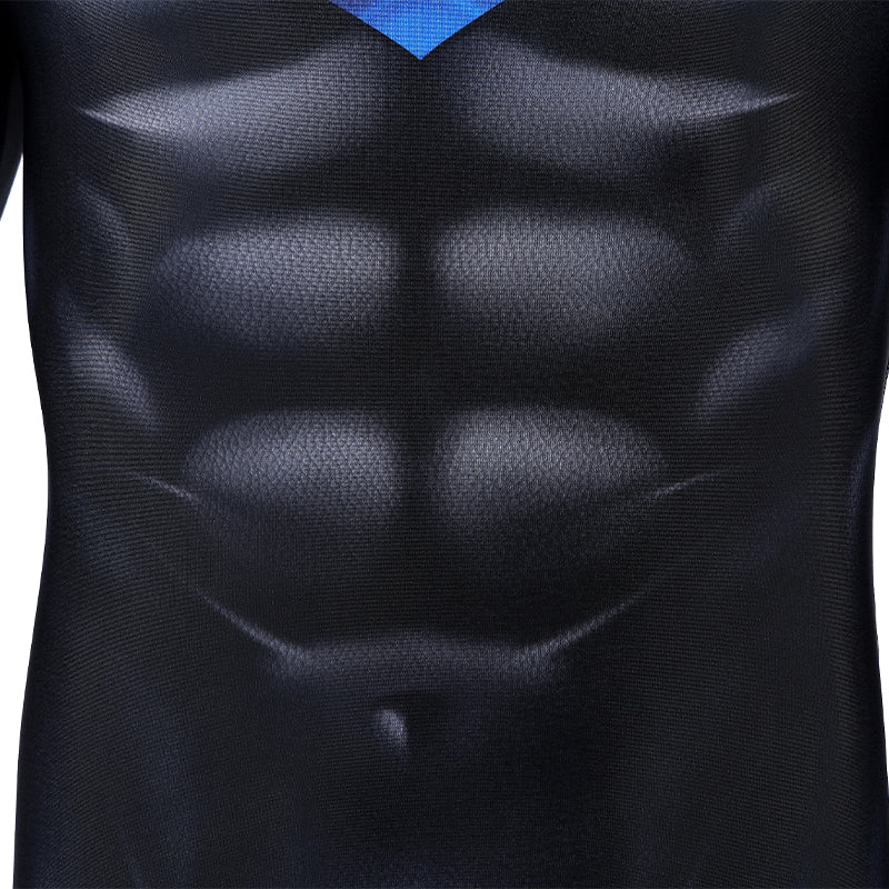 Comic Nightwing Dick Grayson Cosplay Costume Blue Dick Jumpsuit ACcosplay