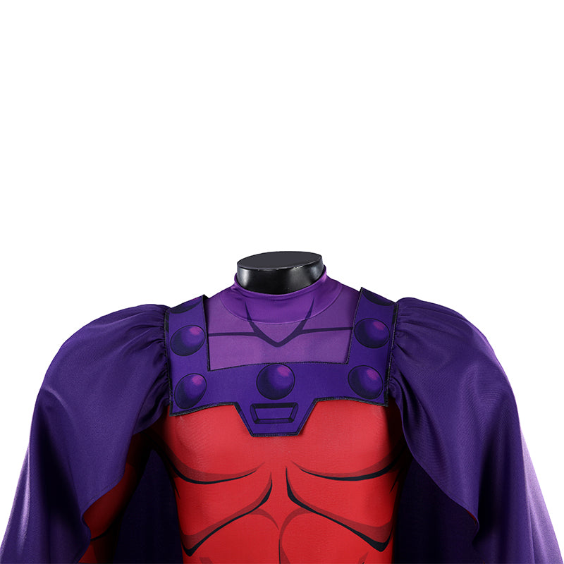 X-Men 97 Magneto Cosplay Costume With Cape Halloween Jumpsuit ACcosplay