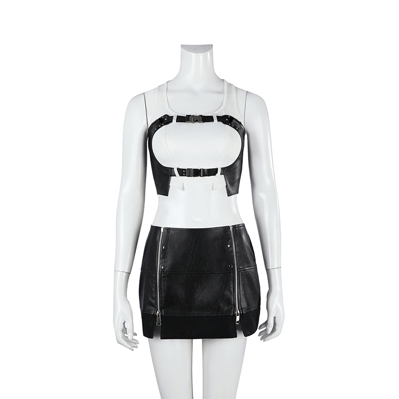 Final Fantasy VII Revelation Tifa Lockhart Cosplay Costume Halloween Uniform Accosplay