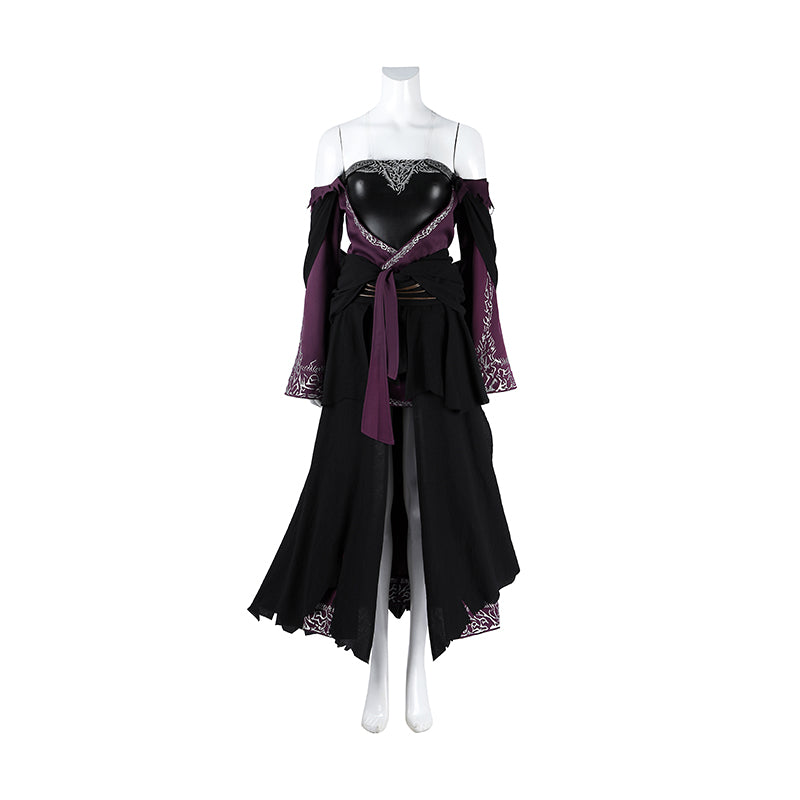 Deluxe Elden Ring Nightreign Recluse Cosplay Costume Purple Suit Halloween ACcosplay