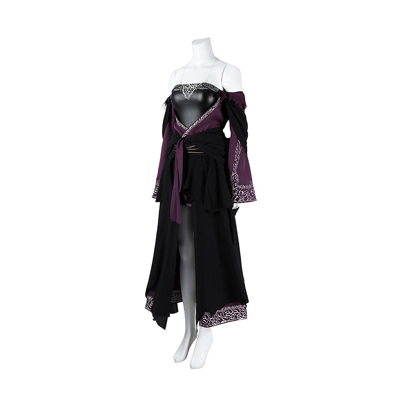 Deluxe Elden Ring Nightreign Recluse Cosplay Costume Purple Suit Halloween ACcosplay
