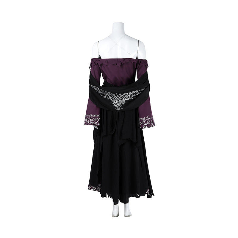 Deluxe Elden Ring Nightreign Recluse Cosplay Costume Purple Suit Halloween ACcosplay