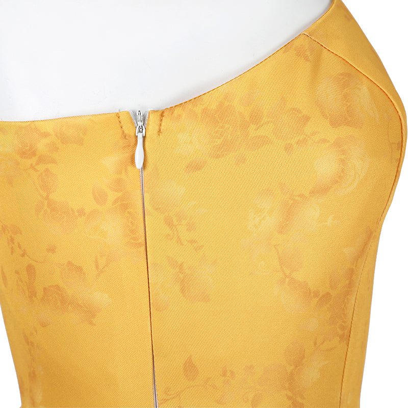 Zoo 2 Movie Judy Rabbit Cosplay Costume Crazy Yellow Dress Halloween Party Dress Outfits ACcosplay