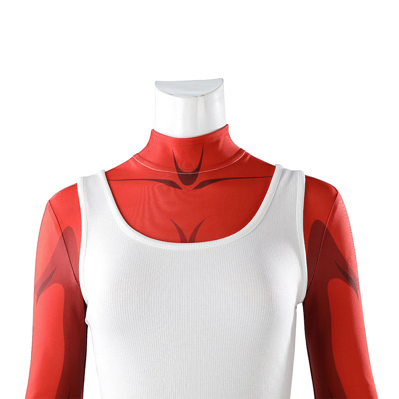 Dispatch Malevola Cosplay Costume Red Jumpsuit Halloween Outfit ACcosplay