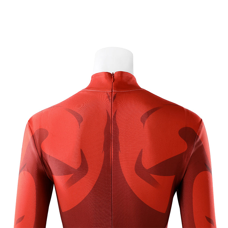 Dispatch Malevola Cosplay Costume Red Jumpsuit Halloween Outfit ACcosplay
