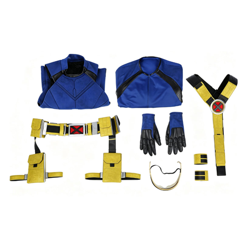 Avengers Doomsday Cyclops Scott Cosplay Costume Halloween Party Suit Accosplay