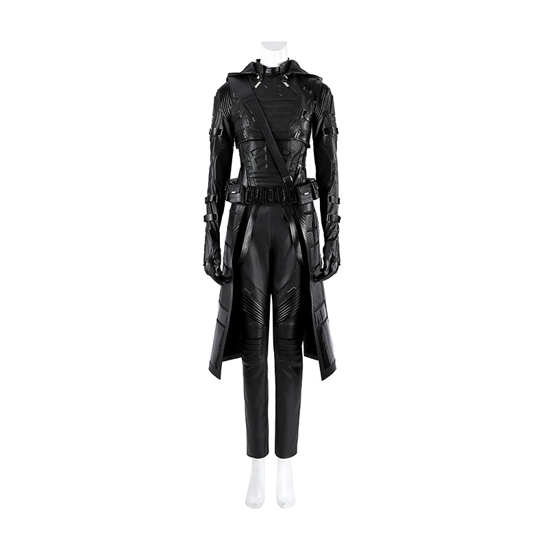 Thunderbolts Ava Starr Ghost Cosplay Costume Black Leather Halloween Outfit ACcosplay