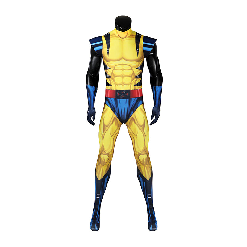 X Men 97 Wolverine Cosplay Costume Printed Spandex Halloween Outfit ACcosplay