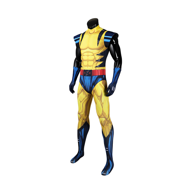 X Men 97 Wolverine Cosplay Costume Printed Spandex Halloween Outfit ACcosplay