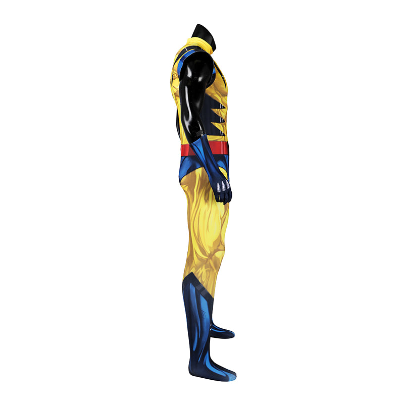 X Men 97 Wolverine Cosplay Costume Printed Spandex Halloween Outfit ACcosplay