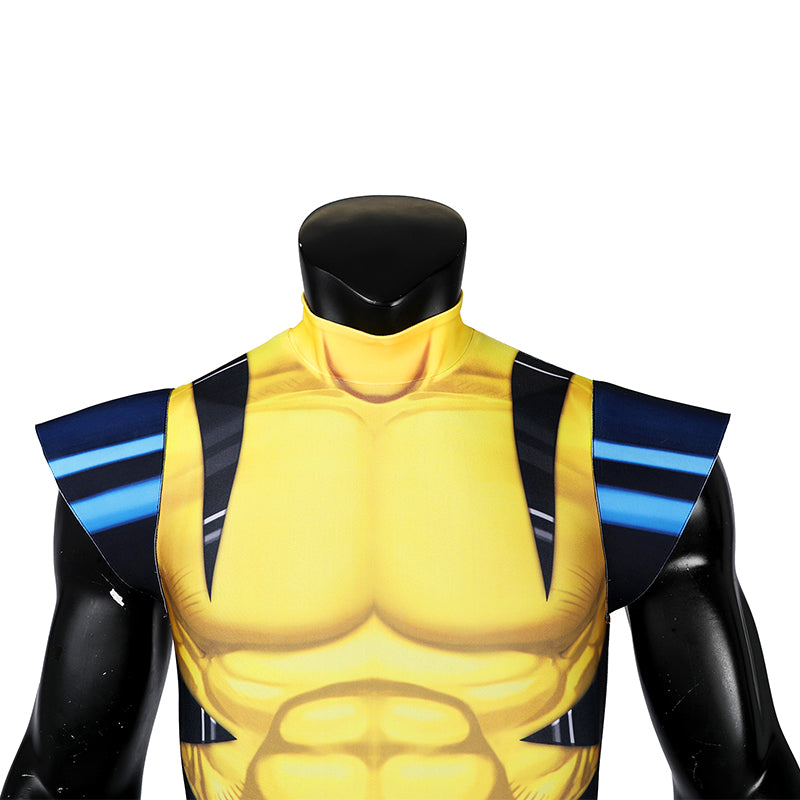 X Men 97 Wolverine Cosplay Costume Printed Spandex Halloween Outfit ACcosplay