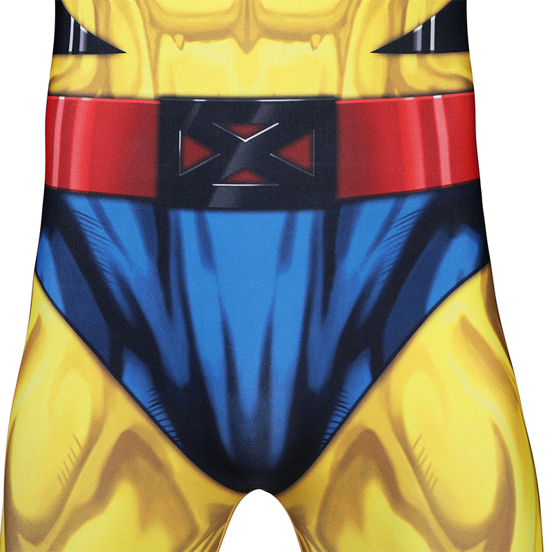X Men 97 Wolverine Cosplay Costume Printed Spandex Halloween Outfit ACcosplay