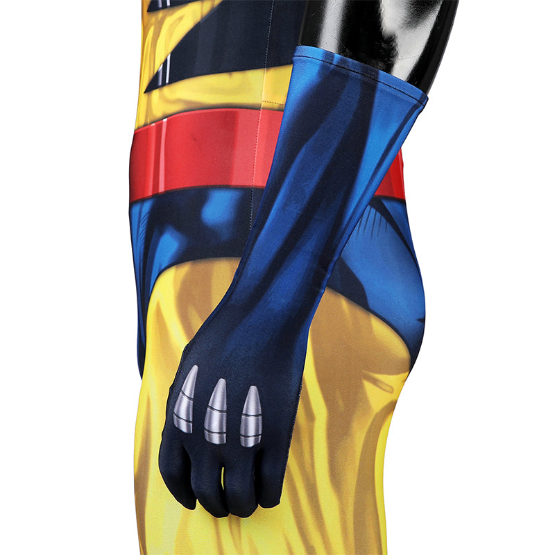 X Men 97 Wolverine Cosplay Costume Printed Spandex Halloween Outfit ACcosplay