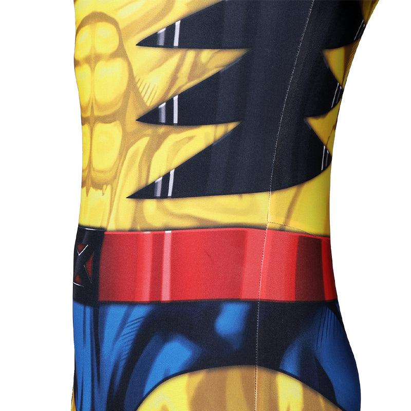 X Men 97 Wolverine Cosplay Costume Printed Spandex Halloween Outfit ACcosplay
