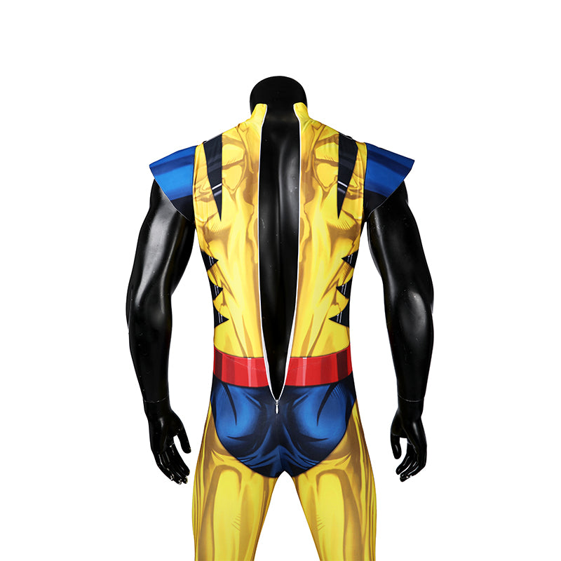 X Men 97 Wolverine Cosplay Costume Printed Spandex Halloween Outfit ACcosplay