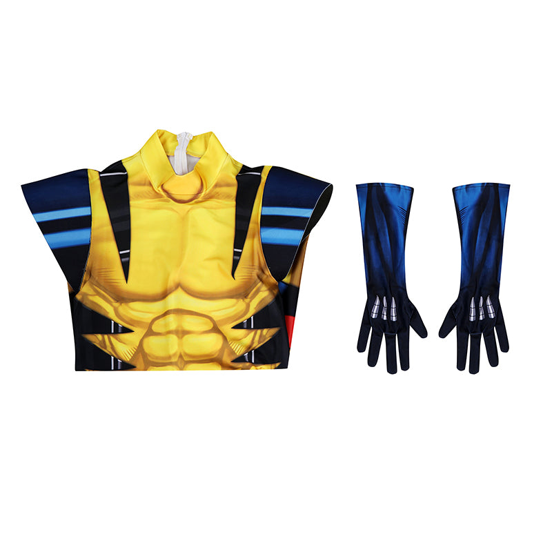 X Men 97 Wolverine Cosplay Costume Printed Spandex Halloween Outfit ACcosplay