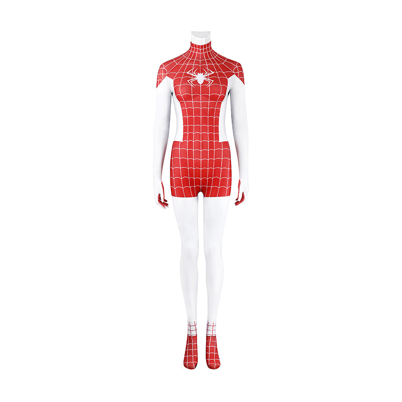 Spider-Man Mary Jane Watson Earth-18119 Crimson She-Devil Cosplay Costume Halloween Suit