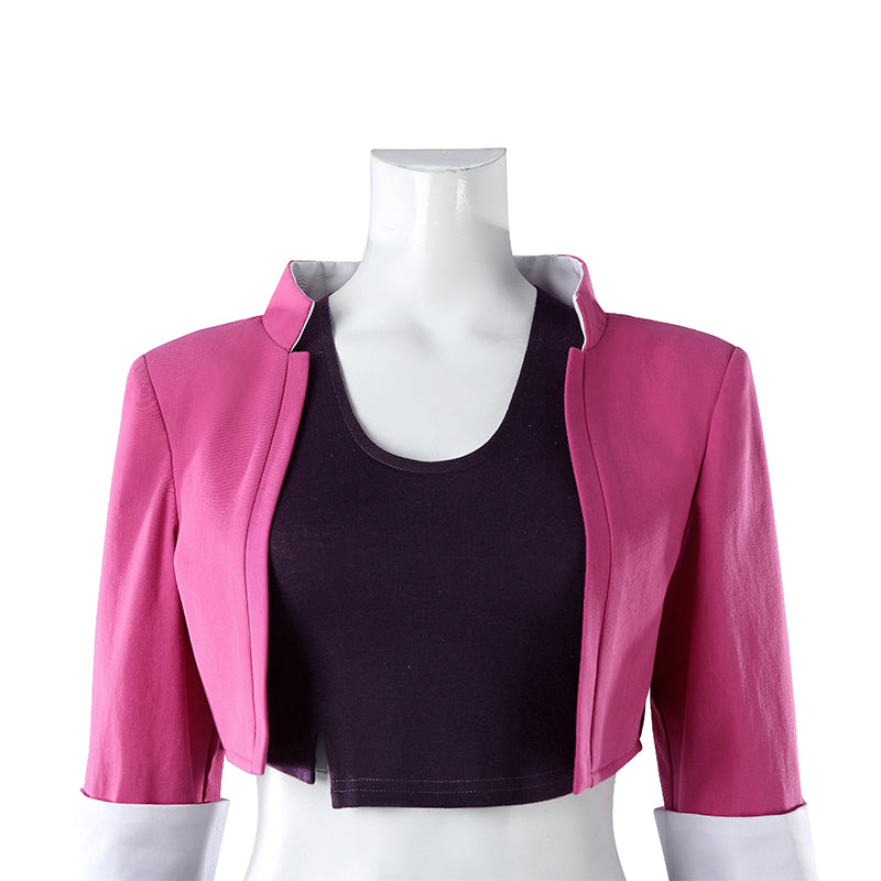 Dispatch Invisigal Cosplay Costume Pink Coat Halloween Outfit ACcosplay