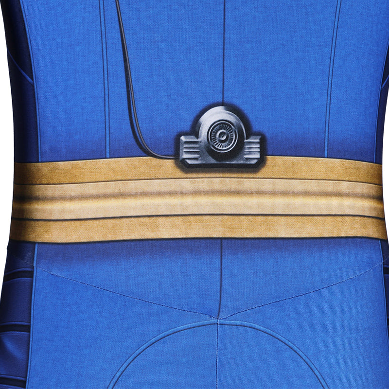 Male Fallout Vault 33 Uniform Cosplay Costume Spandex Halloween Suit