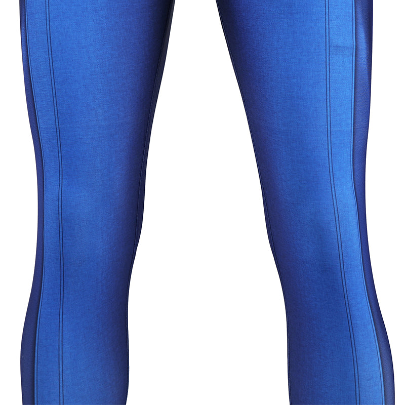 Male Fallout Vault 33 Uniform Cosplay Costume Spandex Halloween Suit
