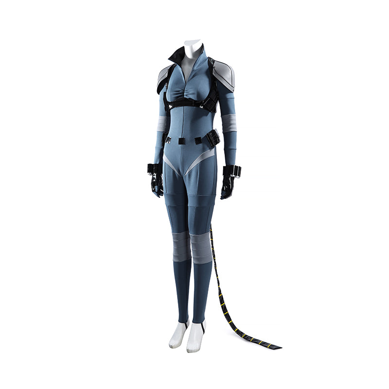 Absolute Selina Kyle Cosplay Costume Selina Kyle Cosplay Blue Suit With Tail ACcosplay