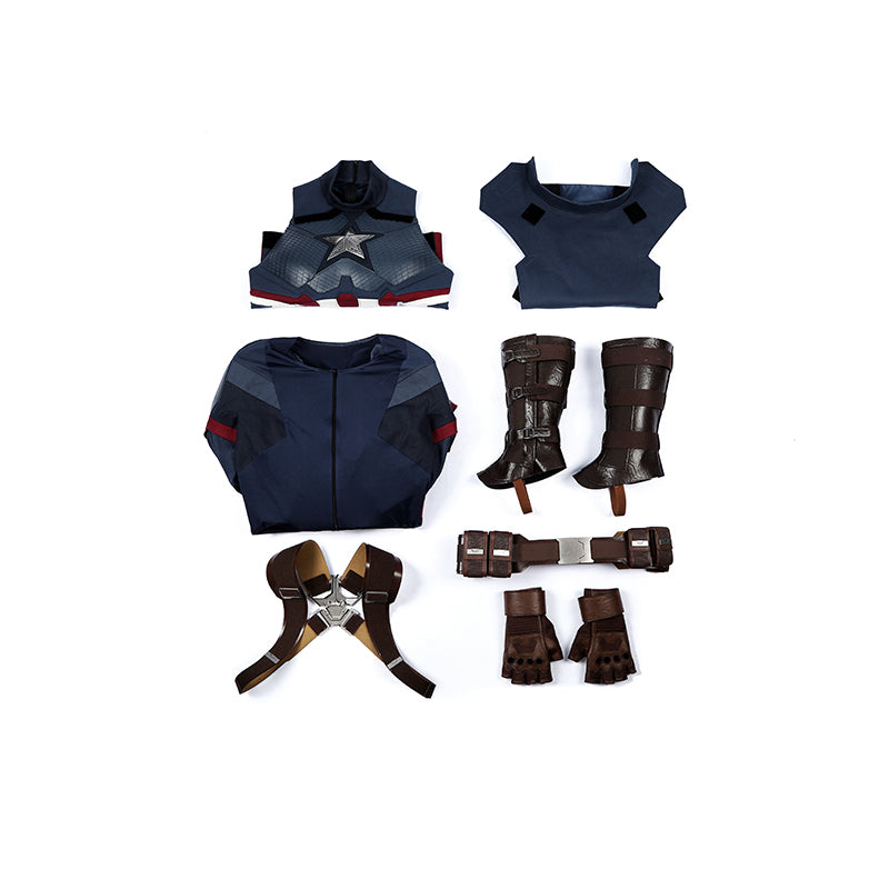 Captain America Cosplay Costume Avengers Endgame Halloween Outfit ACcosplay