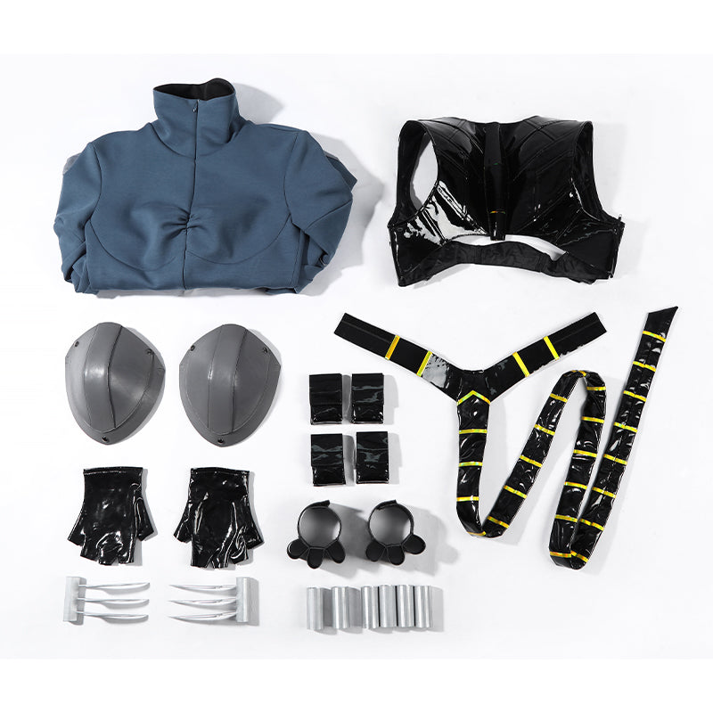 Absolute Selina Kyle Cosplay Costume Selina Kyle Cosplay Blue Suit With Tail ACcosplay