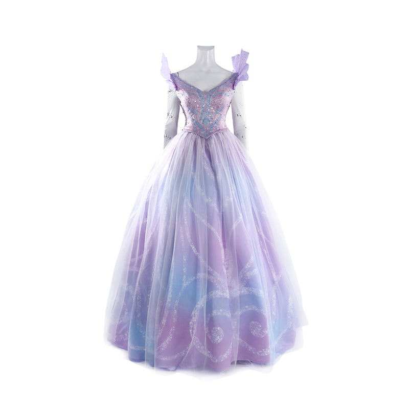 Wicked 2 Glinda Cosplay Costume Purple Dress Halloween Costume Outfit – ACcosplay Wicked 2 Glinda Cosplay Costume Purple Dress Halloween Costume Outfit – ACcosplay