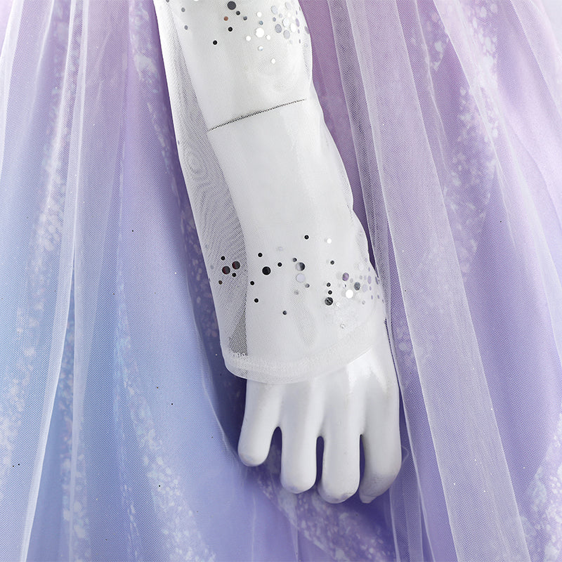 Wicked Witch 2 Glinda Cosplay Costume Purple Dress Halloween Costume Outfit ACcosplay