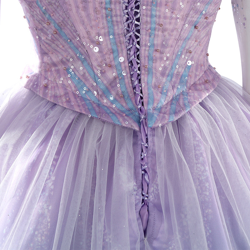 Wicked Witch 2 Glinda Cosplay Costume Purple Dress Halloween Costume Outfit ACcosplay