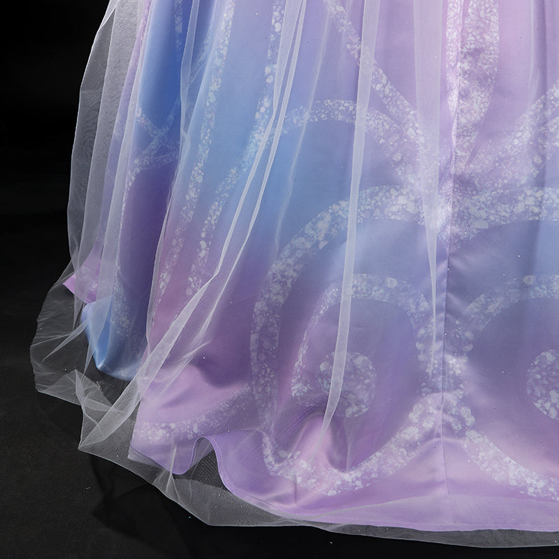 Wicked Witch 2 Glinda Cosplay Costume Purple Dress Halloween Costume Outfit ACcosplay