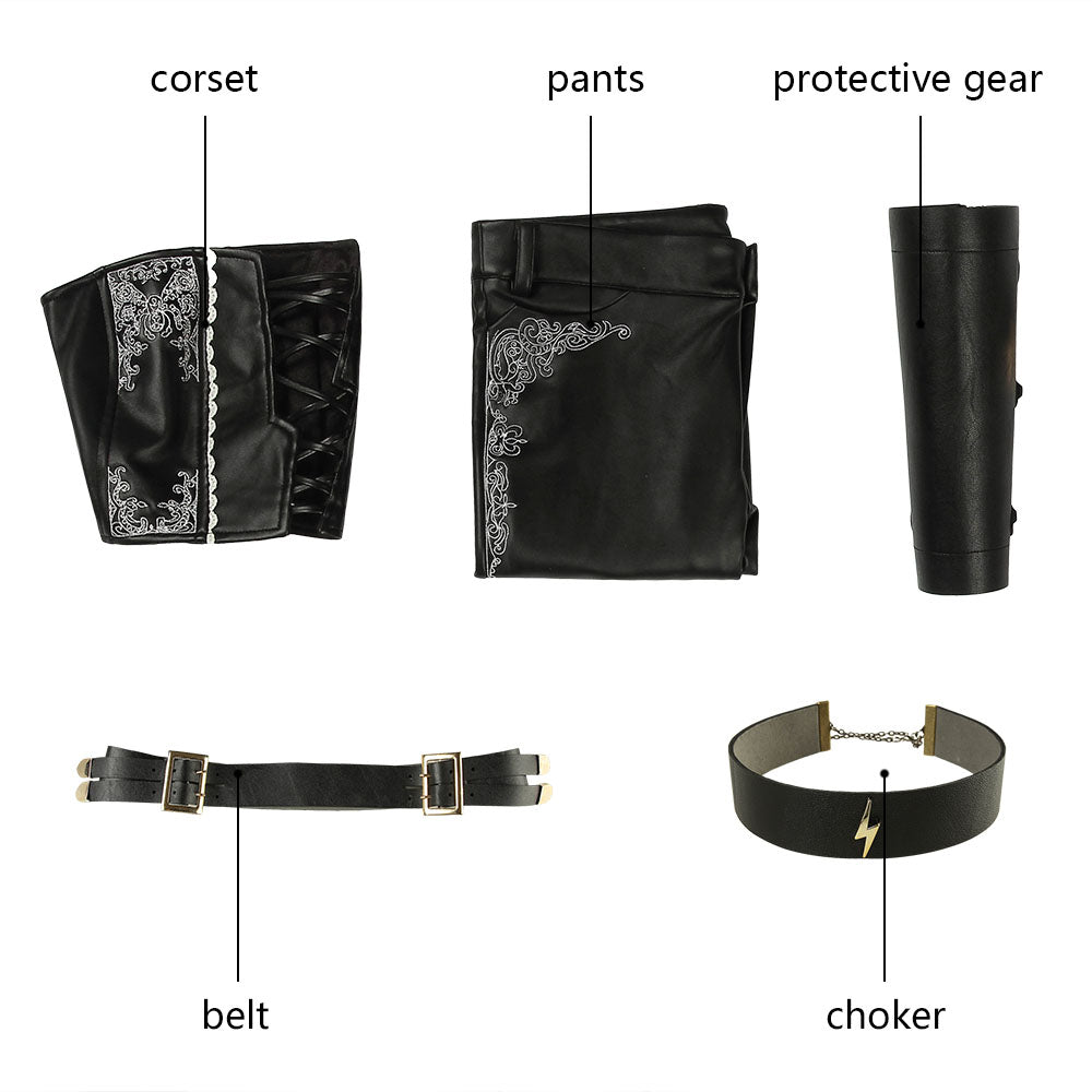 Devil May Cry 5 Trish Cosplay Costume Halloween Outfit Accosplay