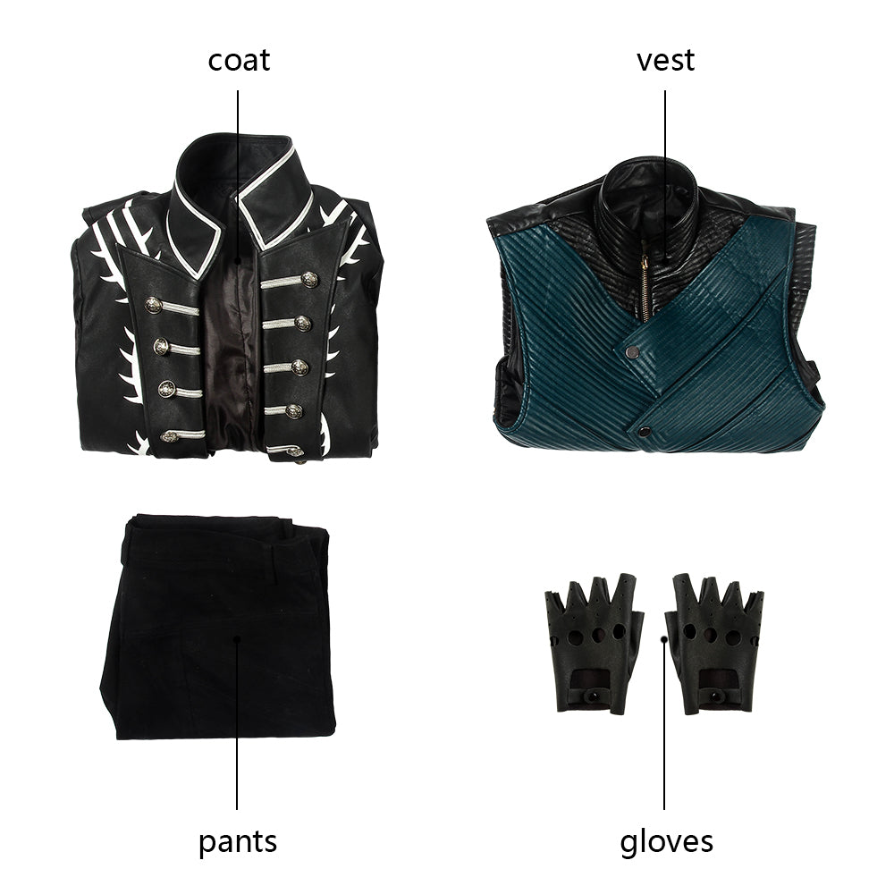 Devil May Cry 5 DMC5 Vergil Cosplay Costume Halloween Outfit ACcosplay